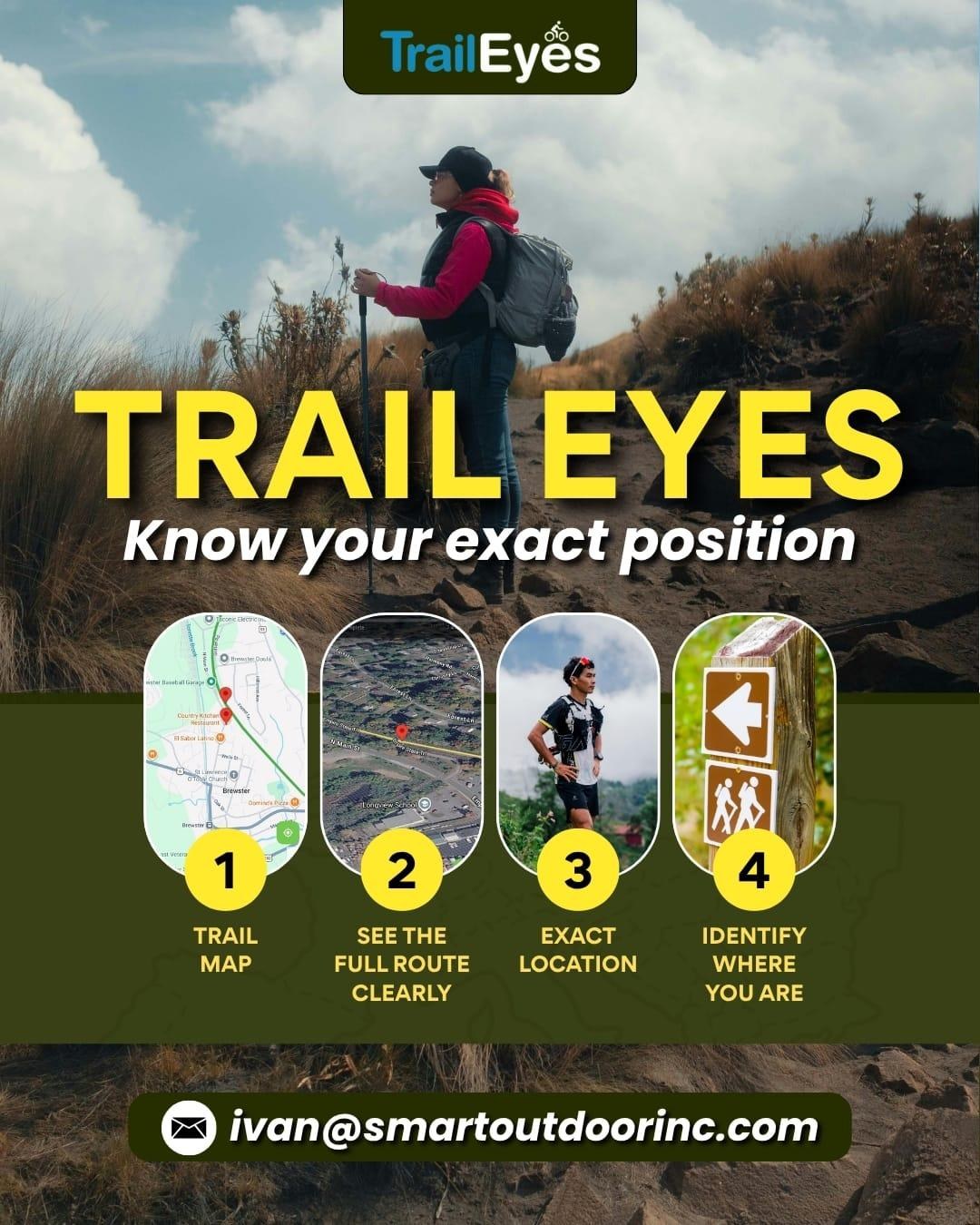 Trail Eyes app screens